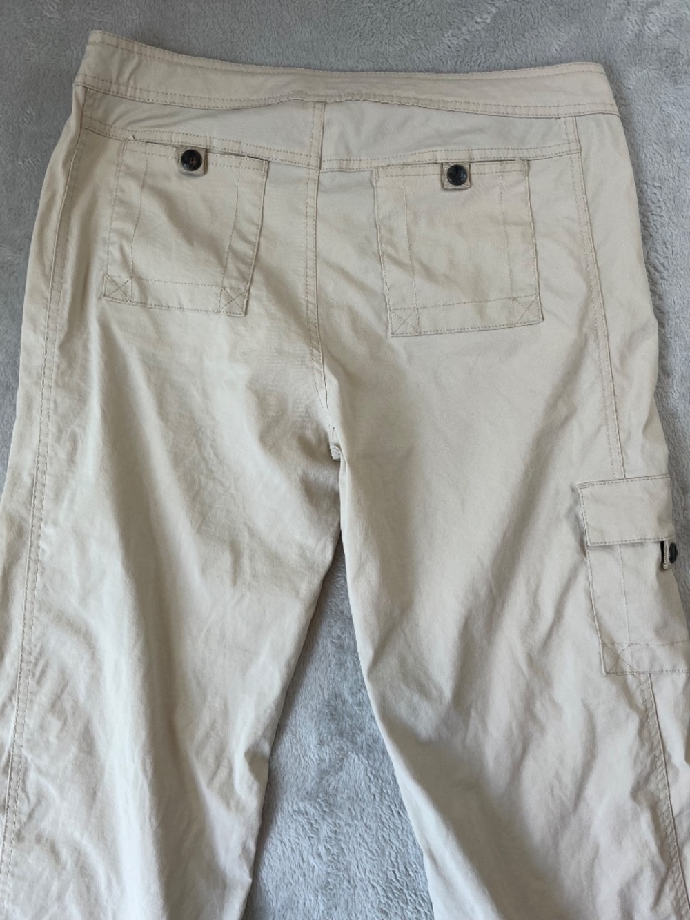 prAna Breathe sz L Lightweight Performance Cargo Hiking Pants Gorpcore EUC - Picture 12 of 14